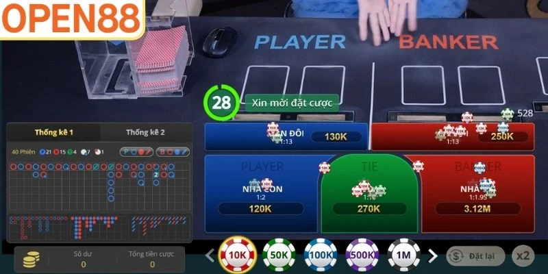 Khám phá sức hút đặc trưng của baccarat Open88 